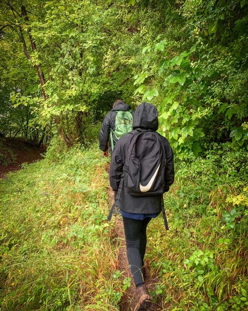 Waterproof walking boots